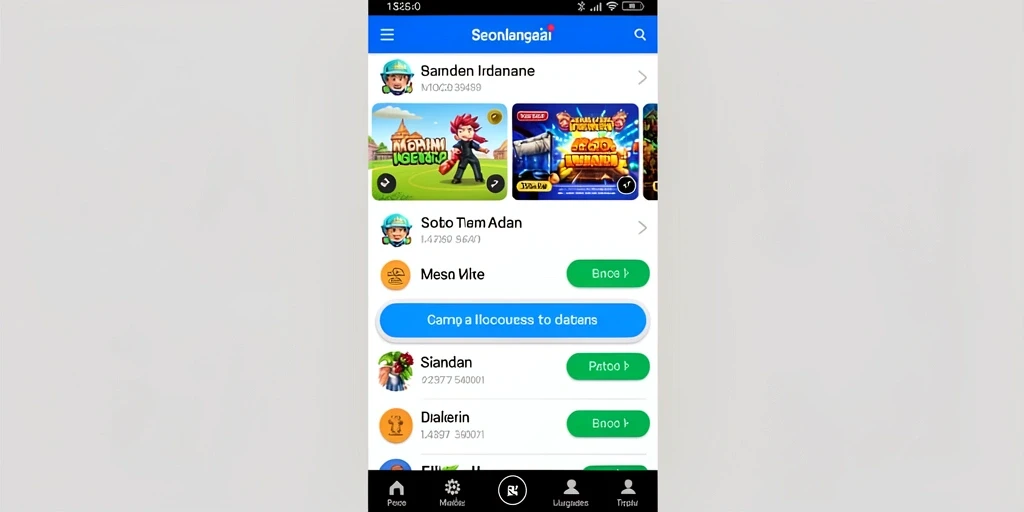 Fitur misi harian dengan hadiah menarik.