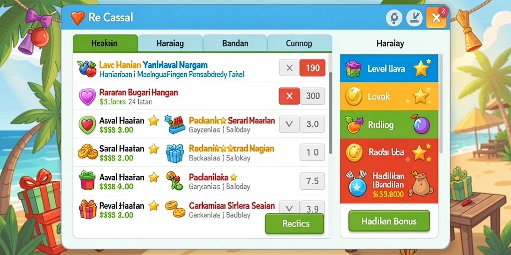 Sistem bonus yang menarik untuk menambah kesenangan bermain.