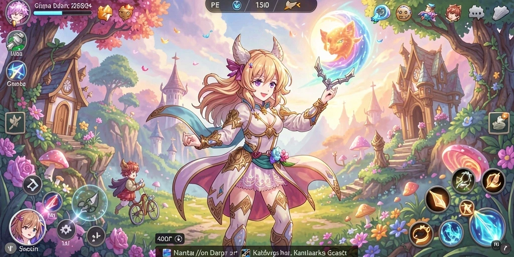 Screenshot saat kompetisi multiplayer berlangsung.