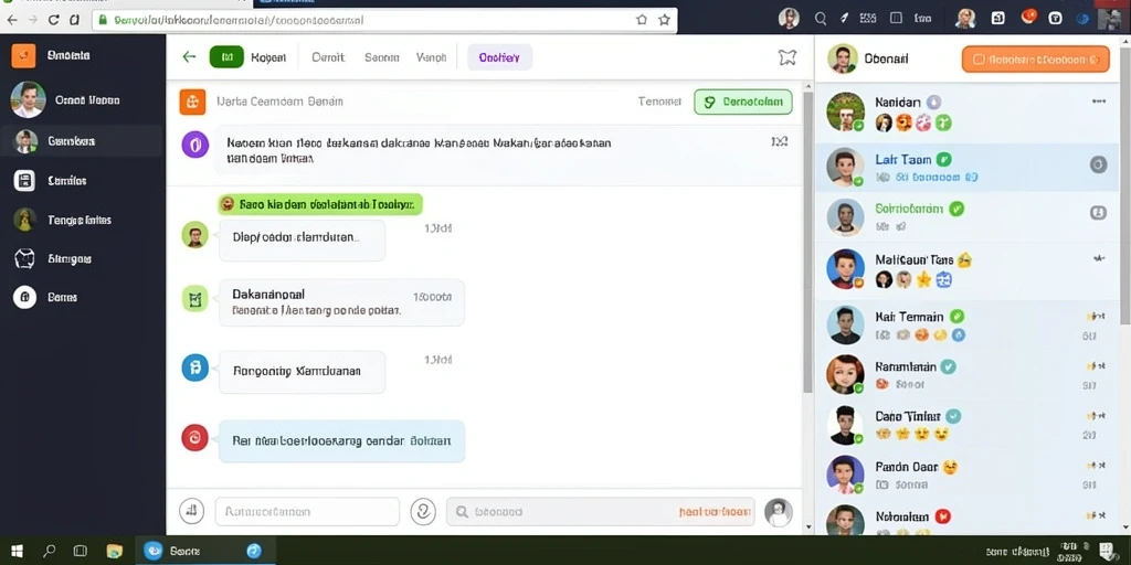 Pemandangan grafis yang memukau dalam game.